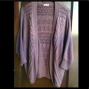 Maurice’s lavender cardigan